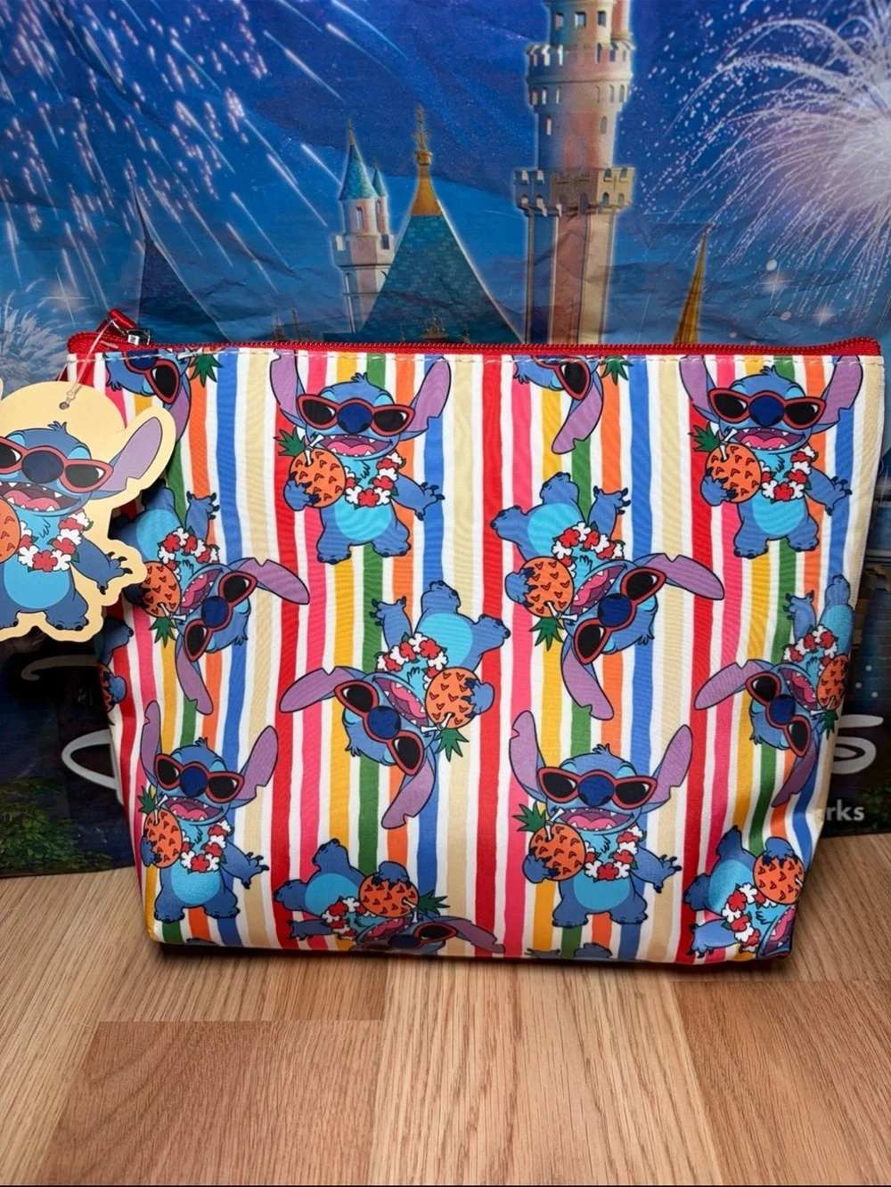 Disney Lilo and Stitch Stitch Cosmetic Travel Makeup Bag New with Tags